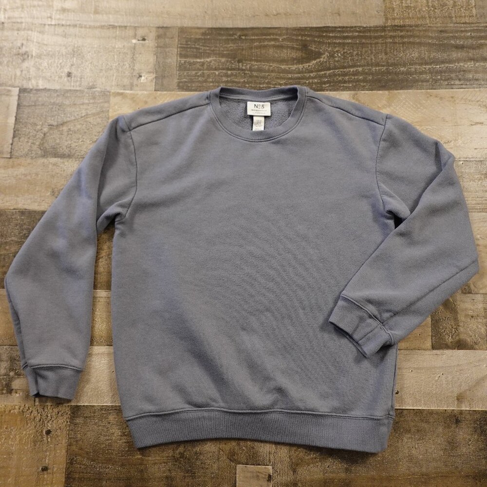 H&M No.5 Essentials Crewneck‎ Sweatshirt Men’s XS Gray Relaxed
